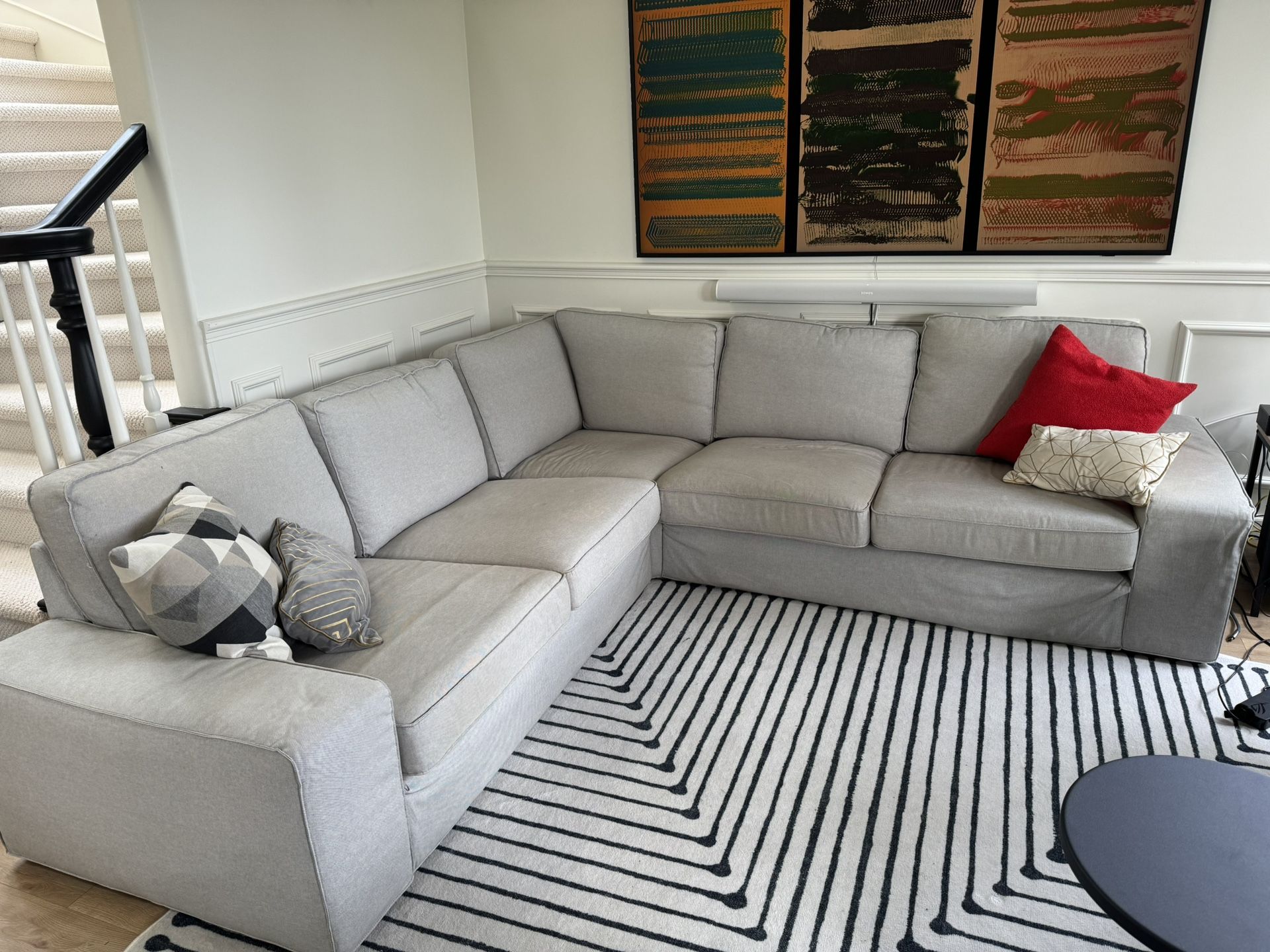 Sectional Couch And Ottoman