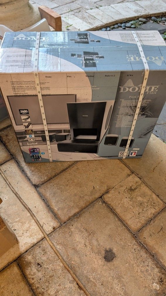 dome flax pack 5.1.2 complete six surround sound stereo system New inbox never opened
