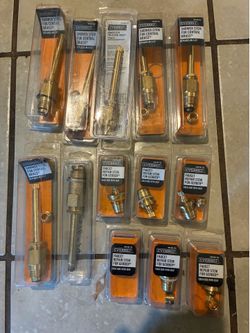 Shower stem central brass
