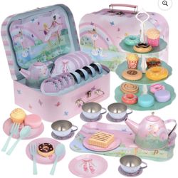  Ballerina Tin Tea Set 