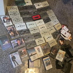 Country music cassette tape lot