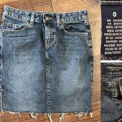 American Eagle Outfitters AE Womens blue Jeans Skirt Sz 0