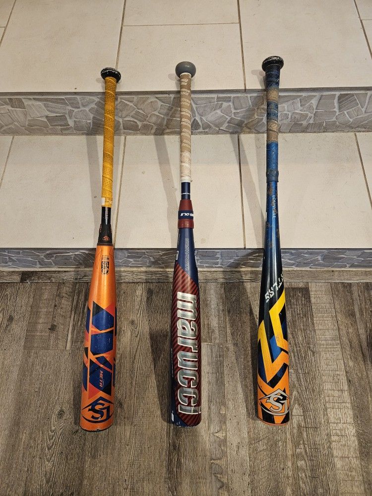 Louisville Slugger "Atlas", "Louisville Slugger Meta" & Marucci "Cat 9 Composite"