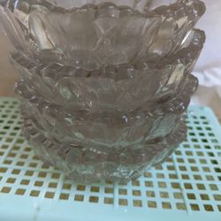 5 Vintage Glass Dishes