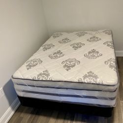 Full Size Mattress Pillow Top 14” Inches Thick Excellent Comfort Also Available: Twin, Queen And King New From Factory Delivery Available
