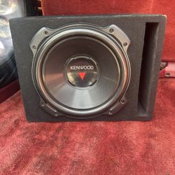 Single 12" Kenwood Subwoofer W/ Ported Box 