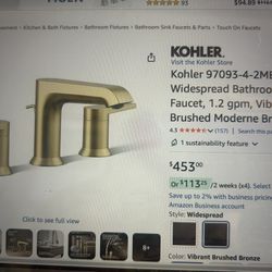 Kohl’s 97093-4-2MB Bathroom Sink Faucet