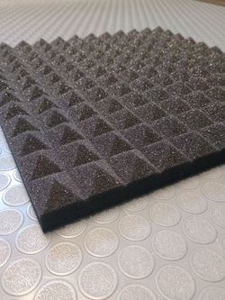 12 Acoustic Pyramid Foam Panels 12"x12"x1"