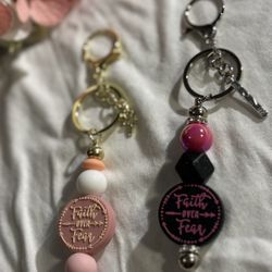 Beaded Keychains #faithoverfear