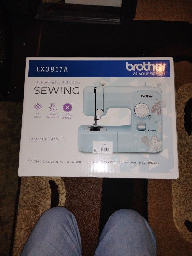 BROTHER LX3817A SEWING LIGHTWEIGHT FULL SIZE. BRAND NEW IN BOX NEVER OPENED ESSENTIAL MODEL WITH DESIGN