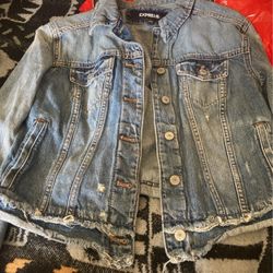 Express Denim Jacket Size Medium 