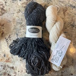 Beautiful Wool Yarn One From New Mexico And One From Ireland 