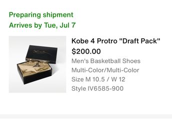 Kobe 4 Proto Draft Pack