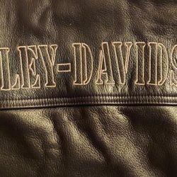 HARLEY DAVIDSON EMBROIDERED LEATHER JACKET