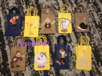 Beauty and the beast treat bags