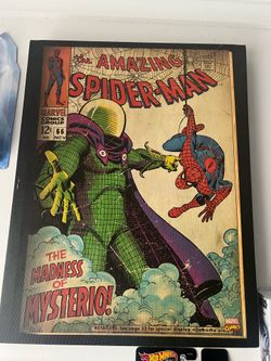 Spiderman wood canvas