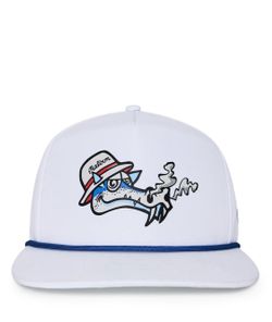 Malbon Dragon Rope Hat - white