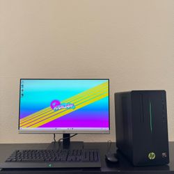 Ryzen 7 Gaming PC Computer Bundle (Computer, Monitor, Mouse, Razer Keyboard)