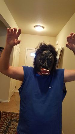 Adult King Kong Angry Gorilla Full Latex Mask Costume