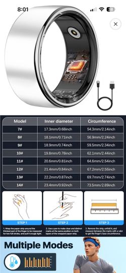 Smart Health Tracking Ring