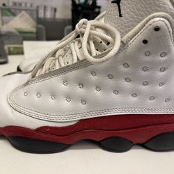 Jordan 13 retro red and white