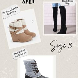 Women's Size 10 Boot & Bootie Bundle 