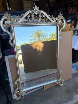 Gold vintage mirror
