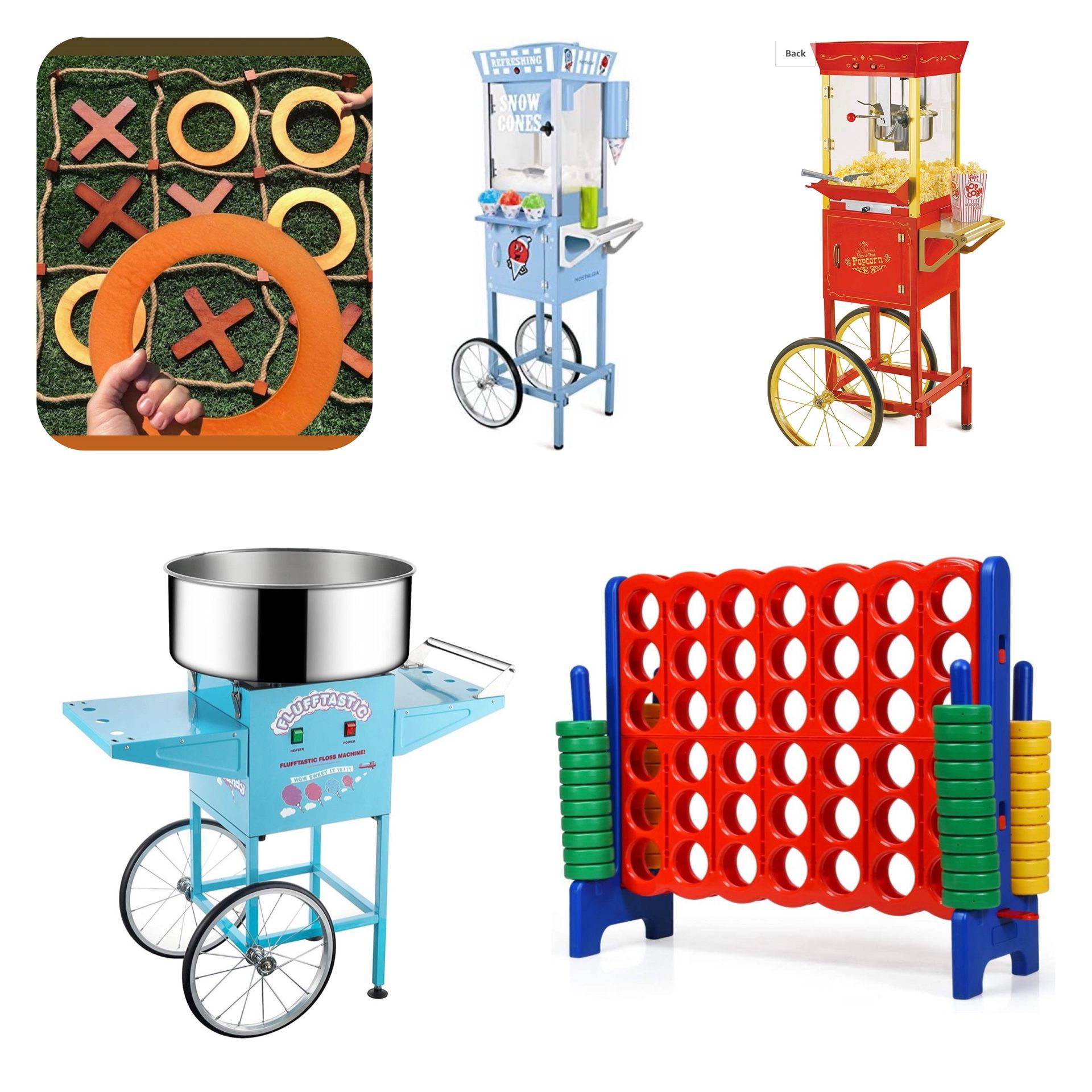 Popcorn Machine / Snow Cine Machine / Cotton Candy Machine / Dessert Cart