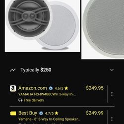 Yamaha Nd-IW480C Flush Mount Speakers