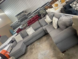Fabric gray sectional