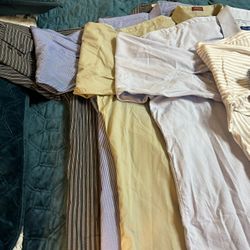 Perfect For The Holidays.For $45 OBO Lot Containing  8  Long-sleeve Dress Shirts  Size 18 - 18.5