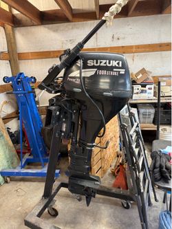 9.9hp Suzuki kicker electric start/tilt
