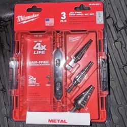 Black Oxide Step Drill Bit Set (3-Piece