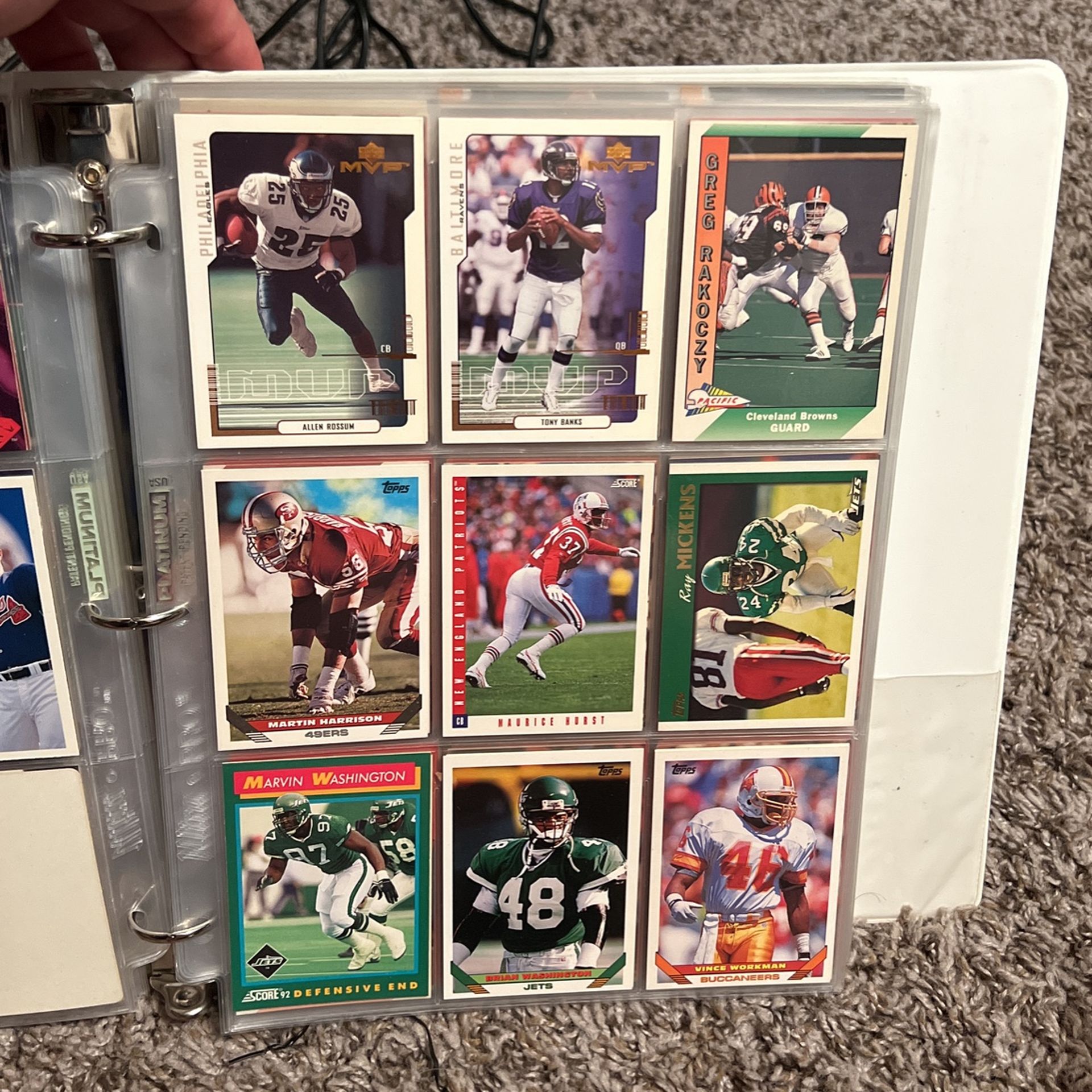 Selling Old School Binder Old School Nbanflbaseball Cards