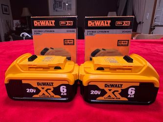 Brand New, Price Firm, Two Dewalt 6ah XR Batteries