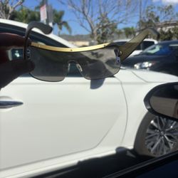 Kim Kardashian West/ Carolina Lemke Golden Sun Glasses 