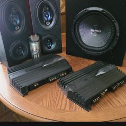 Speakers System/ 1,600 Watts Amps Combine