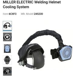 Miller Welding Helmet Cooling Sustem