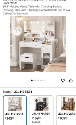 Brand new vanity with chair