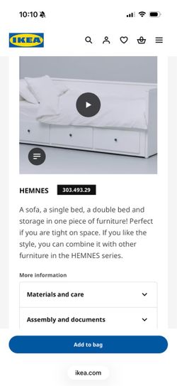 IKEA Hemnes Daybed w/ 3 Drawers