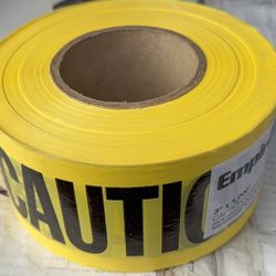Empire 3 in. x 1000 ft. Caution/Cuidado Standard Barricade Tape $5 PER ROLL