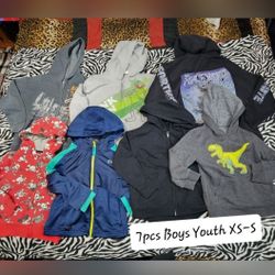 7pcs Boys Jacket Hoodie lot Size XS-S 4-5