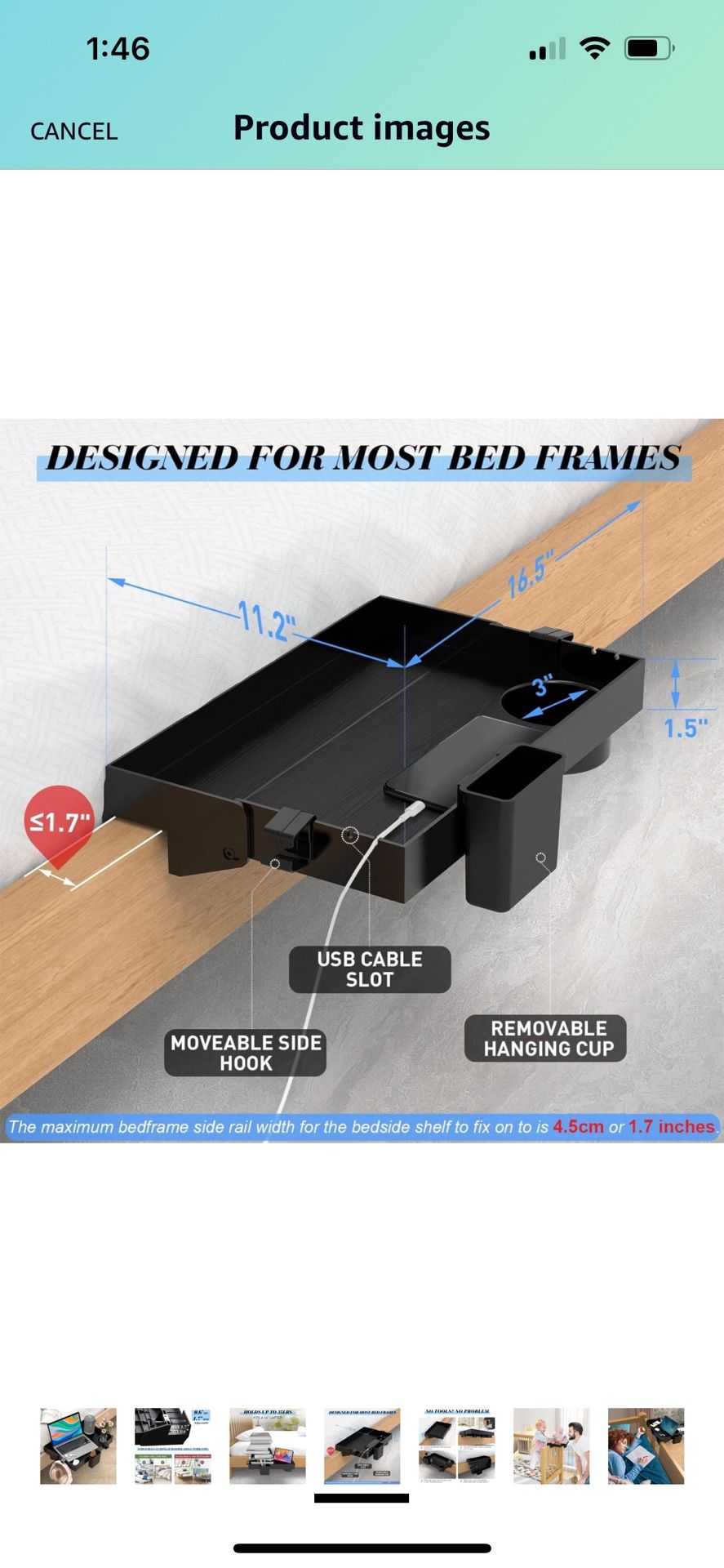 Bedside Shelf/organizer