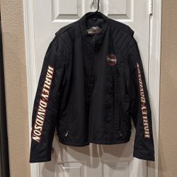 Vintage Harley Davidson Mesh Biker Jacket