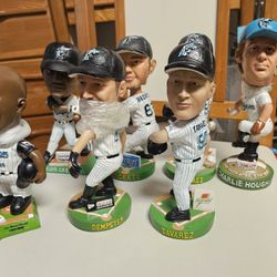 Florida Marlins Bobble head Lot ( 7 Bobble Heads )