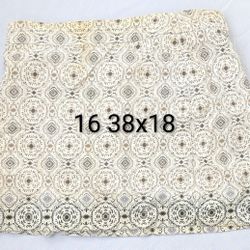 Womens Kohl's Croft & Barrow - The Effortless Stretch Skorts 16 Brown /White 54% Cotton, 32% Polyester, 12% Rayon, 2% Spandex. Lining: 66% Polyester, 