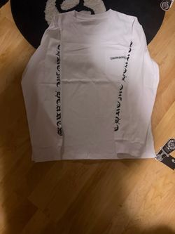 White chrome heart Longsleeve large