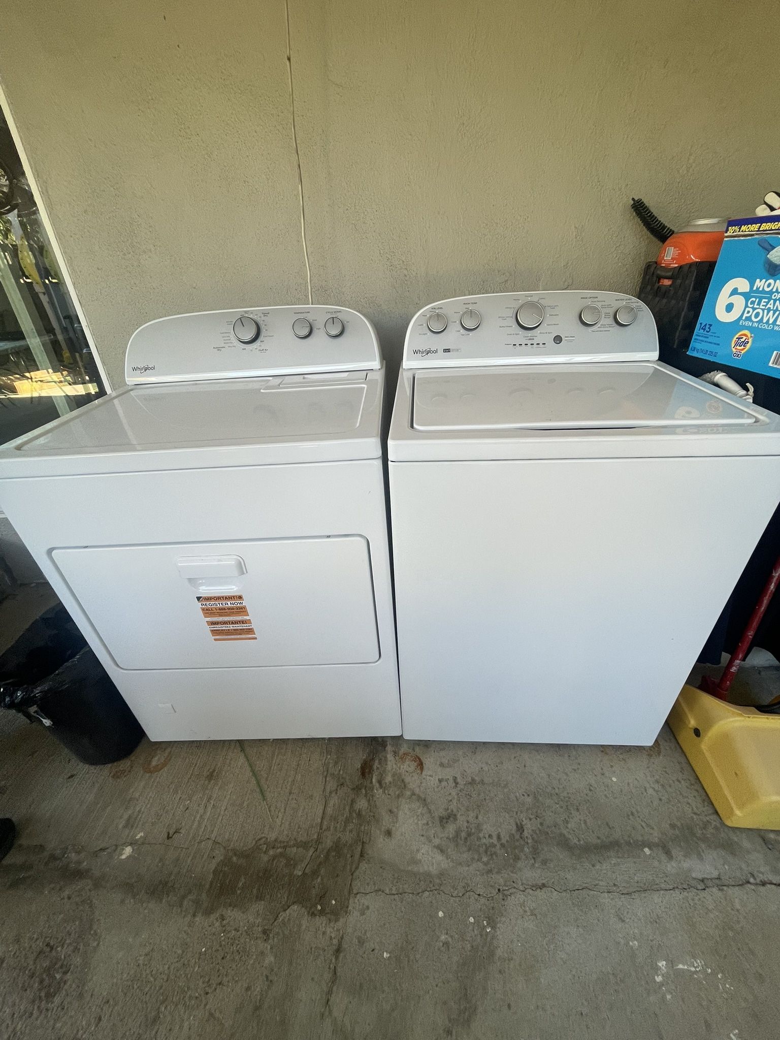 Whirlpool Top Loader Washer And Gas Dryer