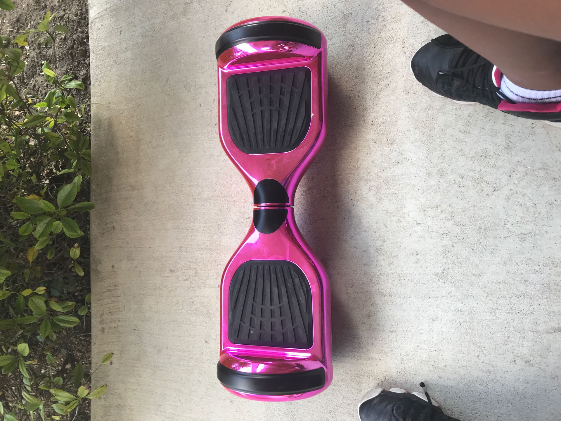 chrome pink hoverboard