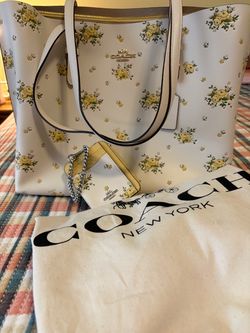 Coach mollie tote with matching wallet